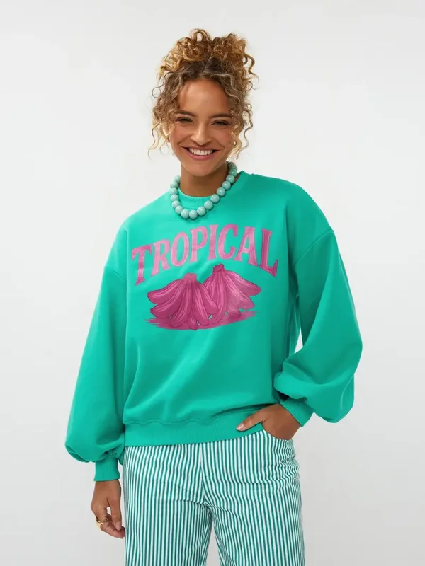 Sweater Tropical | Sea green | Ydence