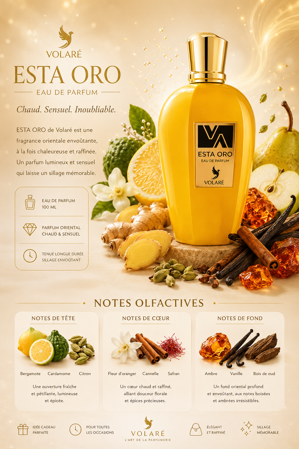 Esta Oro – Eau de Parfum 100 ml – Volare