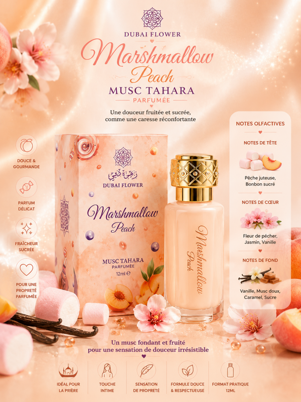 Musc Tahara Marshmallow Peach – Dubai Flower
