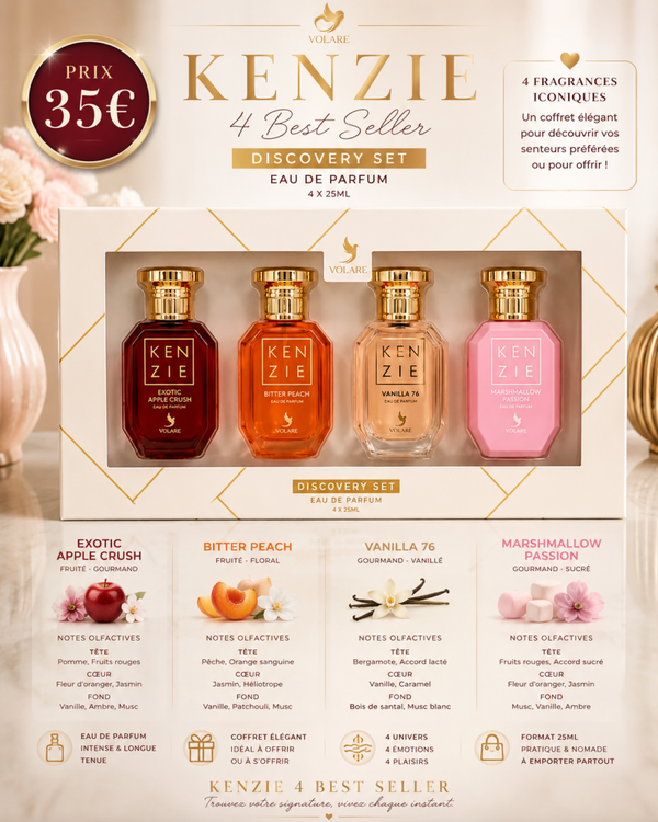 Coffret KENZIE – 4 Best Seller  (4 x 25 ml)