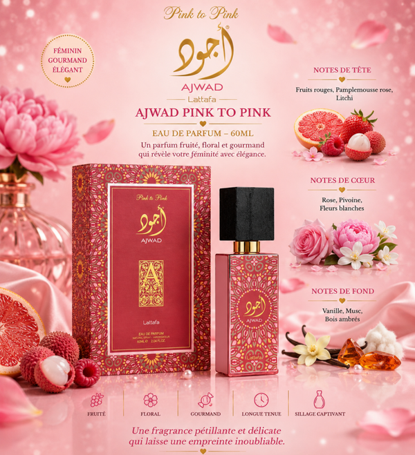 Parfum Ajwad Pink to pink Lattafa - 60ml