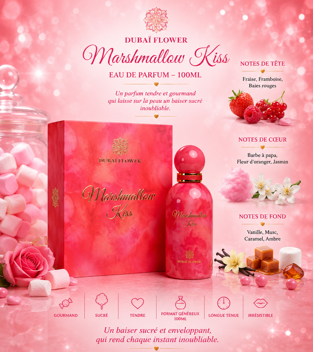 Marshmallow Kiss – Dubai Flower 100ml