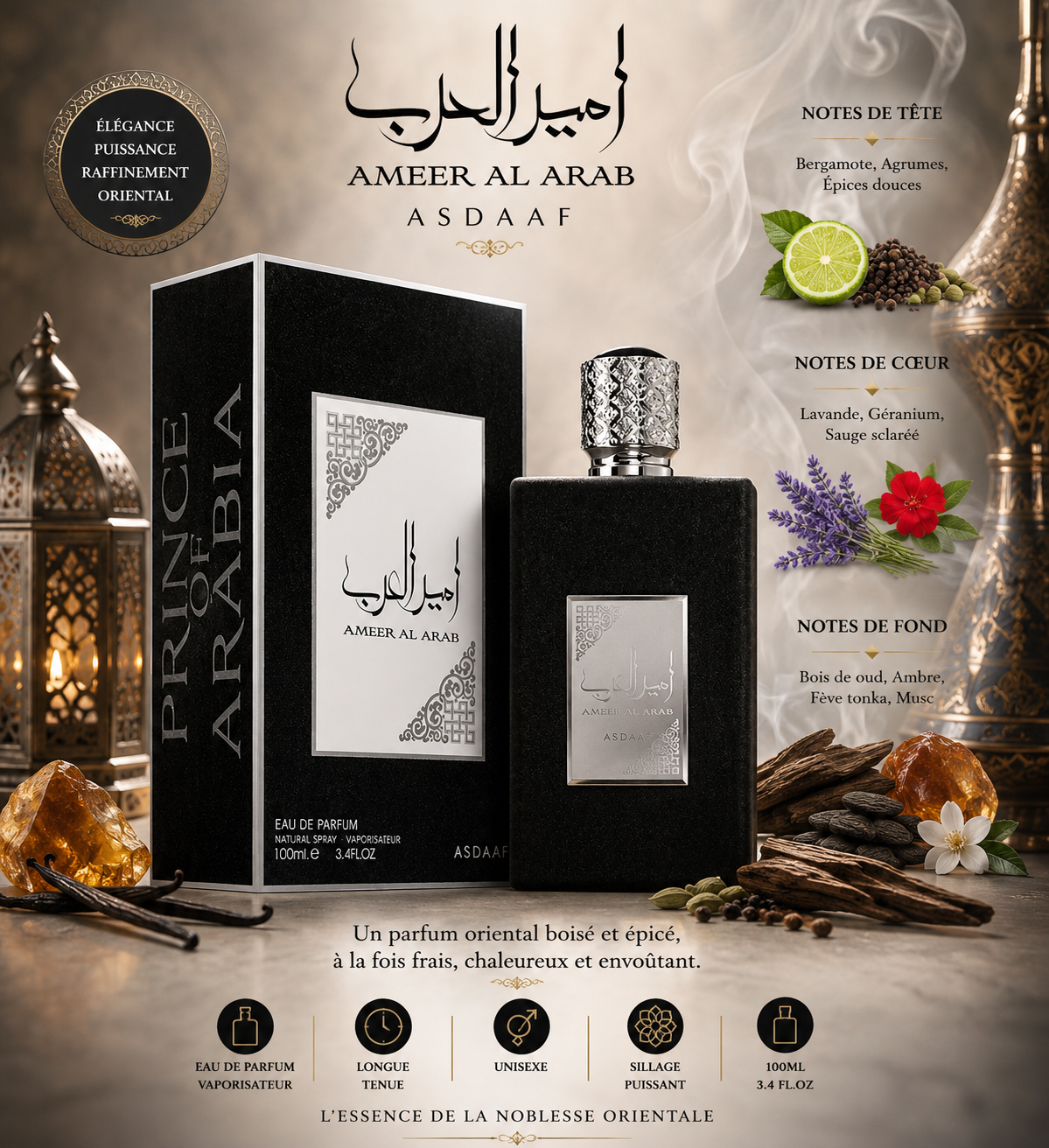 Ameer Al Arab Noir Asdaaf 100 ml