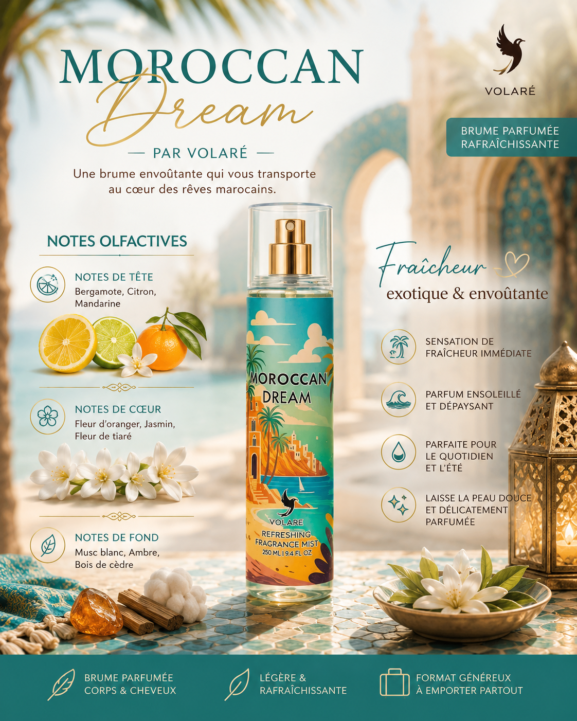 Moroccan Dream – Brume Parfumée 250 ml Volaré