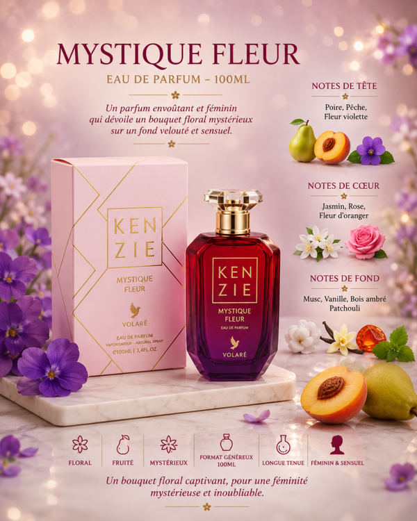 Eau de parfum Kenzie Mystique Fleur - Volaré 100ML