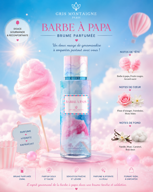 Brume Barbe à Papa – Gris Montaigne – 250 ml