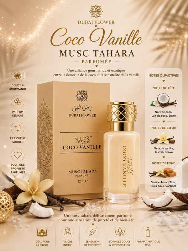 Musc Tahara Coco Vanilla Dubai Flower – 12ml