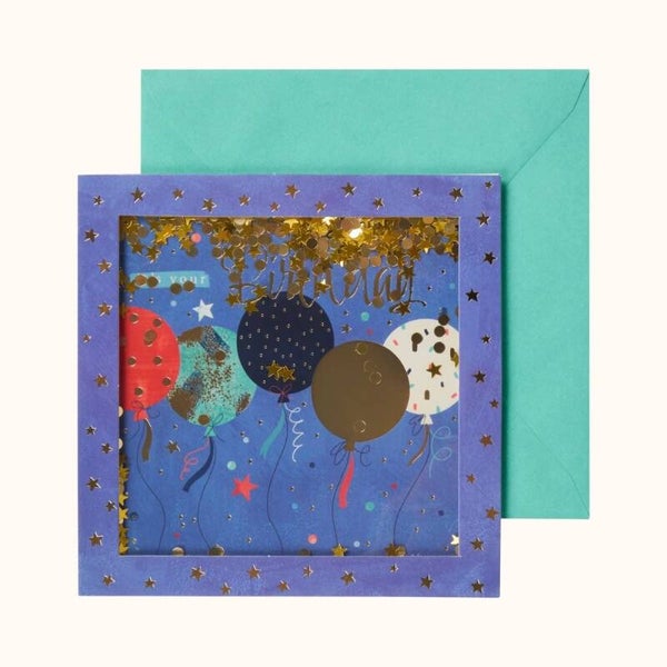 Confetti Birthday Cards - Shimmer & Shake