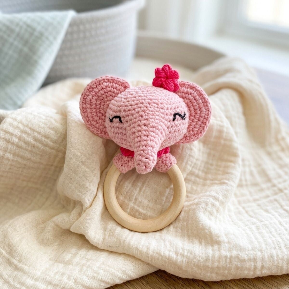 Lumi Elephant - Rattle-Teether
