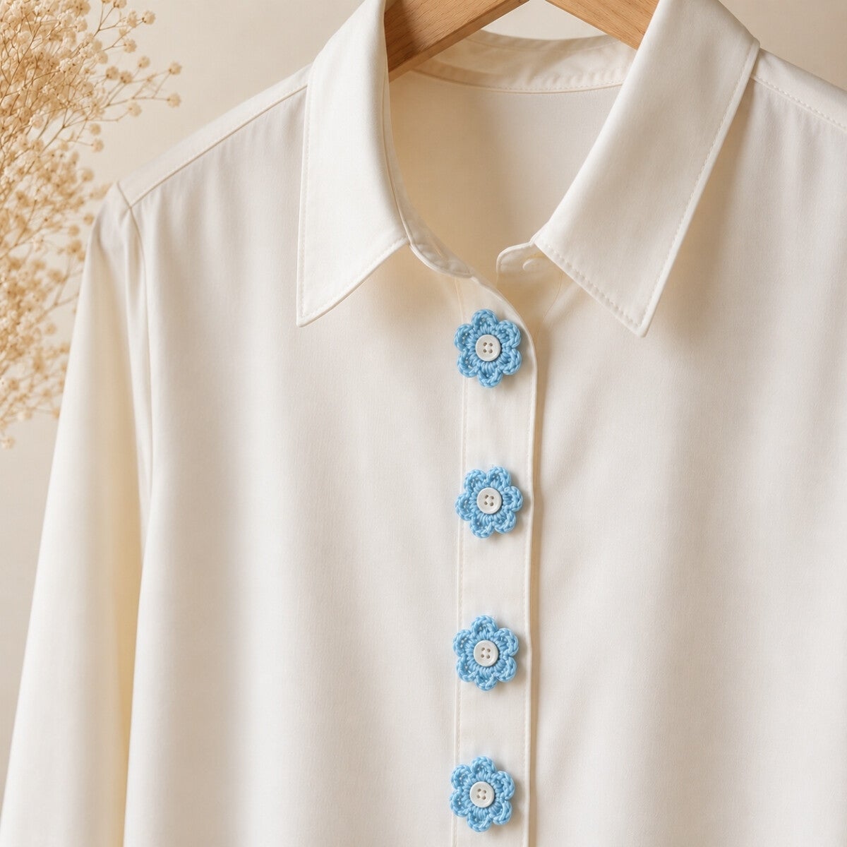 Button Blossoms x 8
