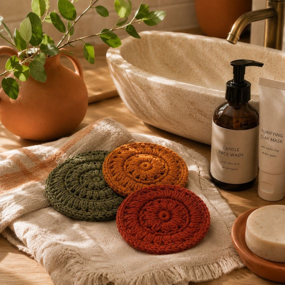 Face Eco Scrubbies x 3