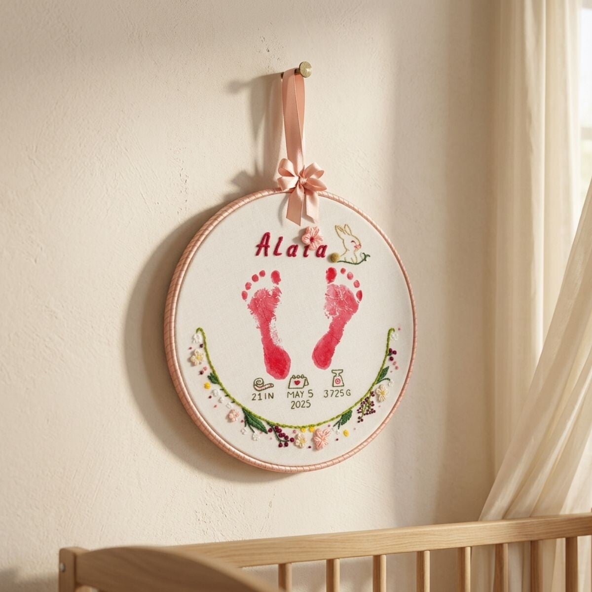 Welcome Baby Hoop (prints)