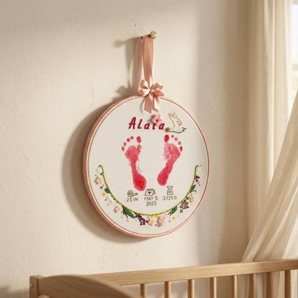 Welcome Baby Hoop (prints)