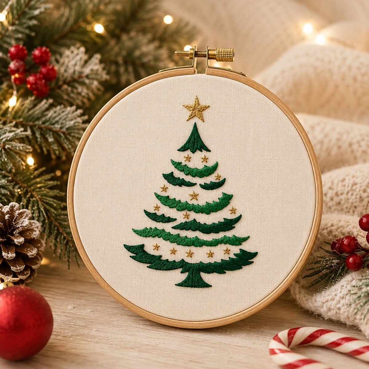 Christmas Tree Hoop