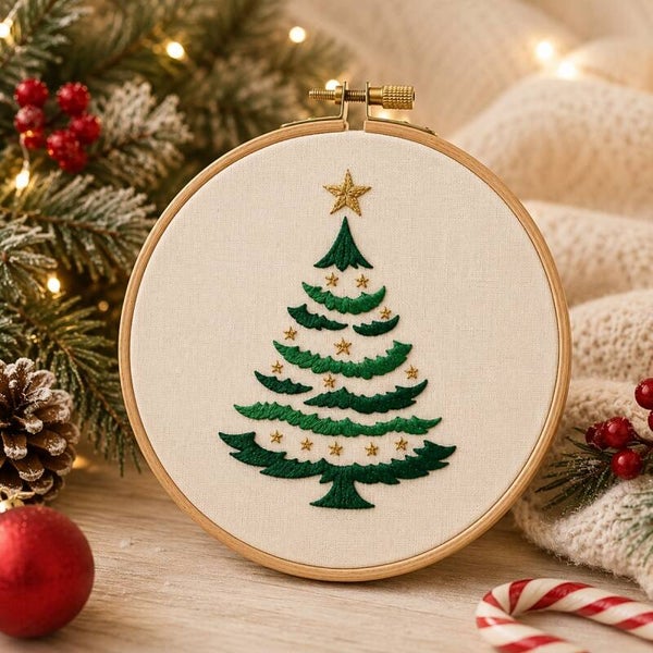Christmas Tree Hoop