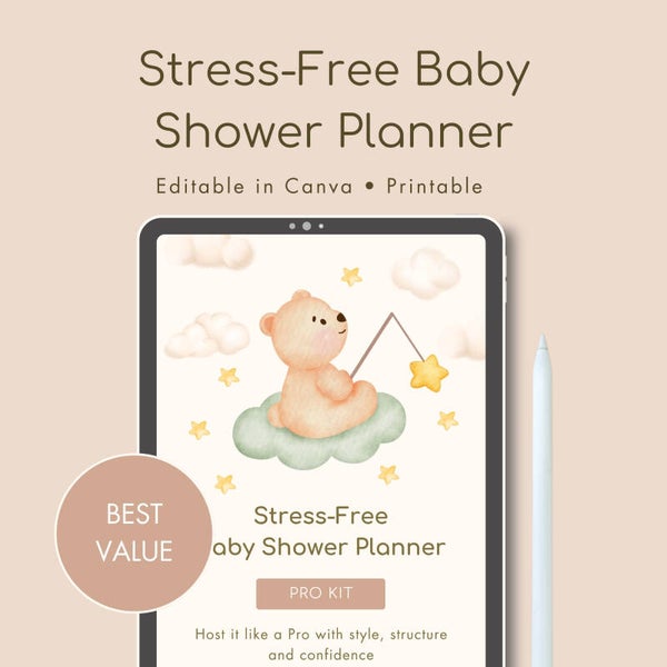 Stress-Free Baby Shower Planner | Pro Kit