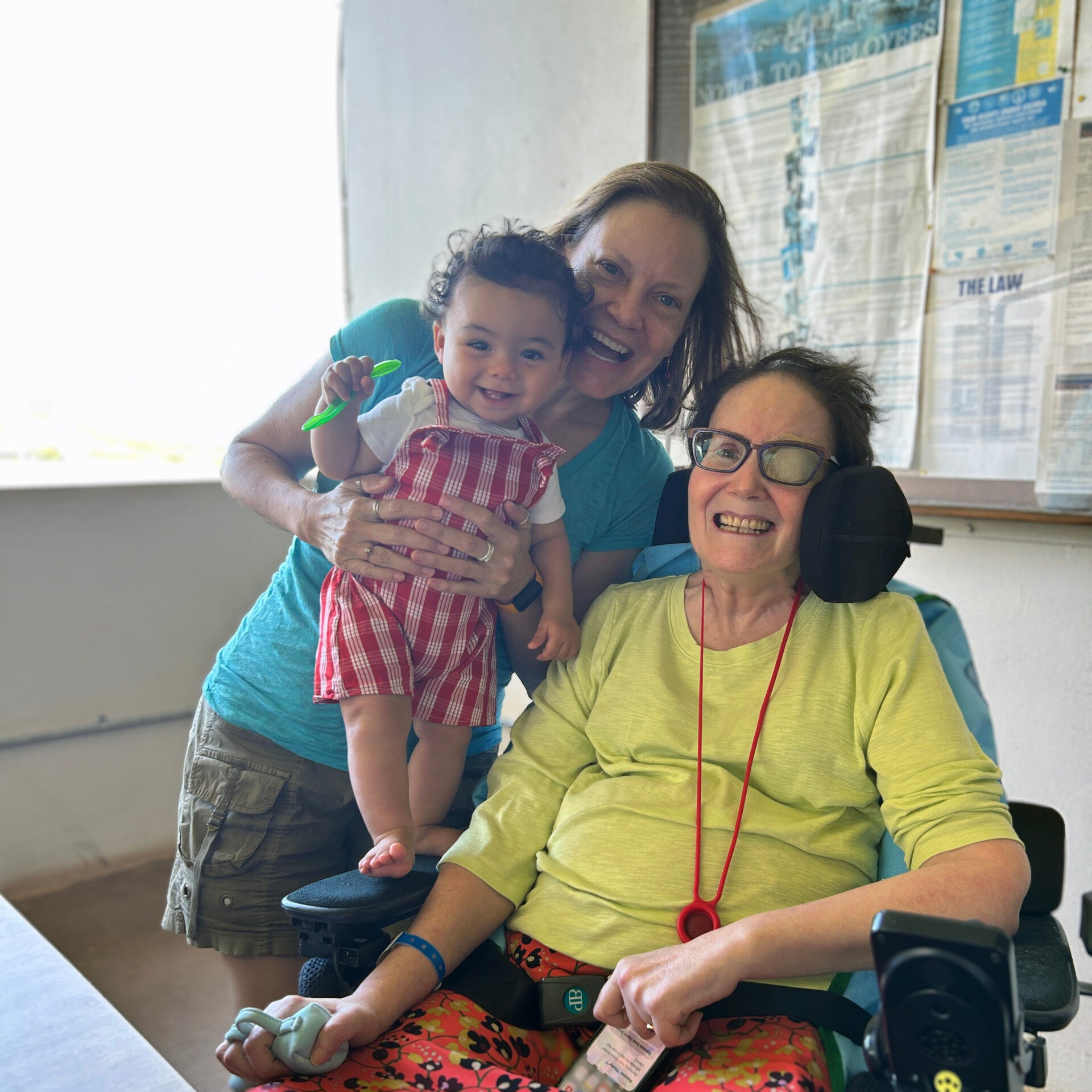 Ellen and visitors