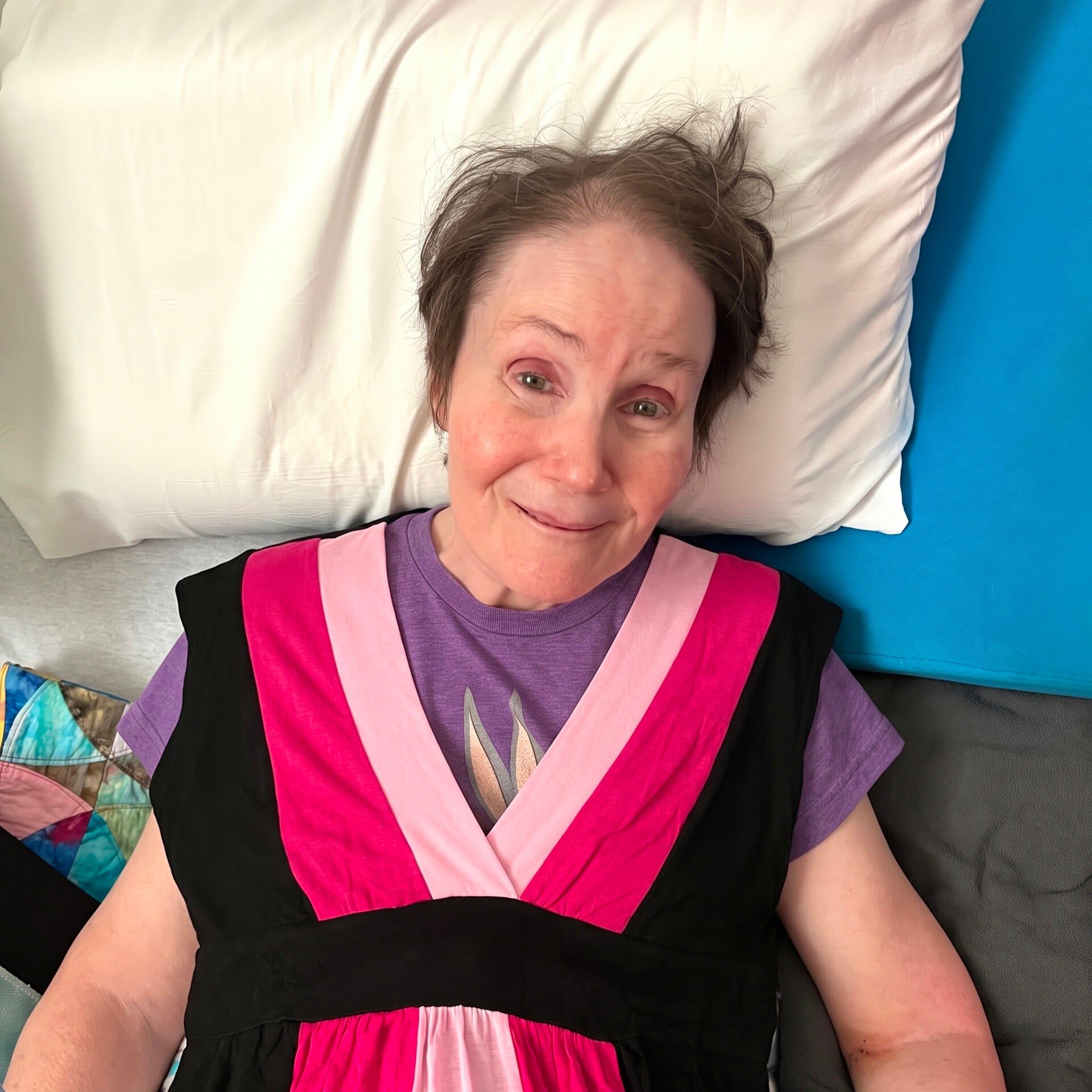 Ellen and her new dress