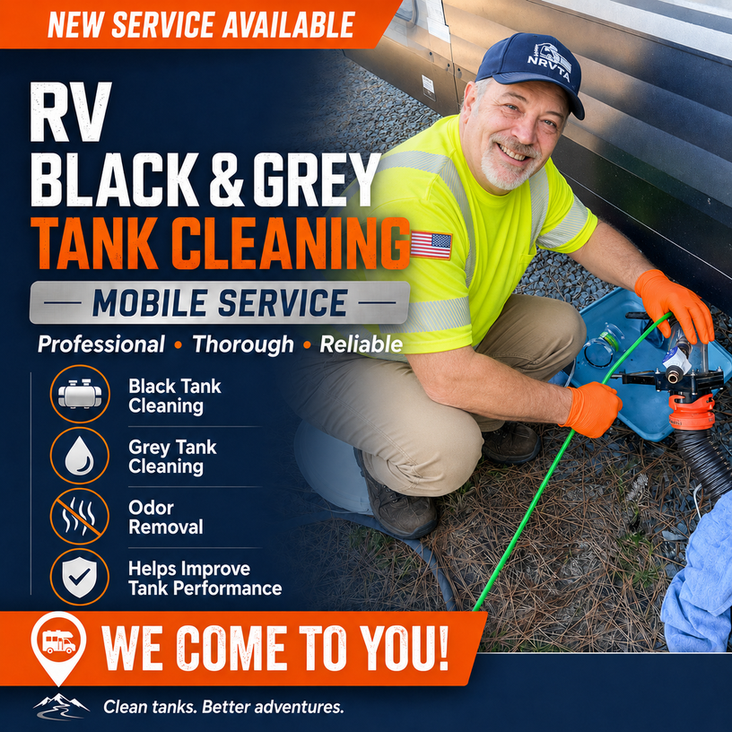 MilTech RV mobile black and gray tank cleaning service