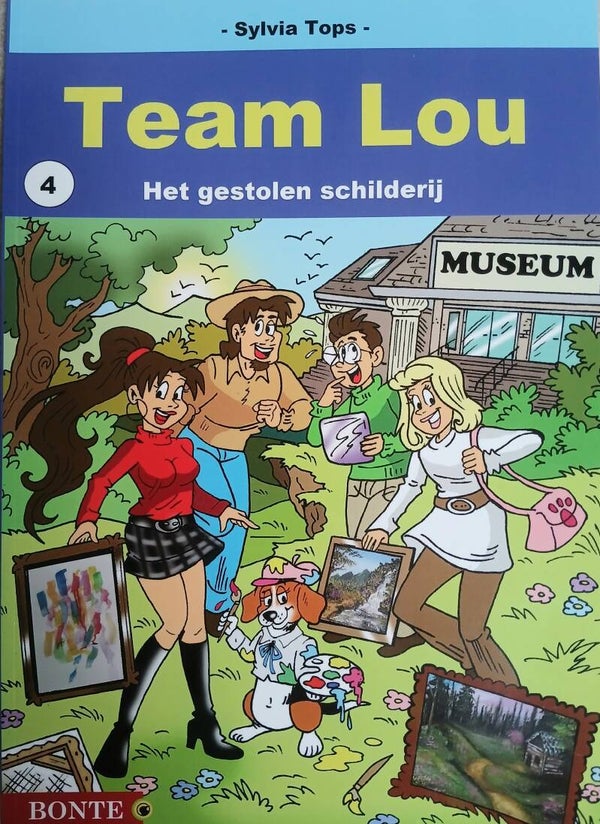 Stripboek Team Lou 4. Het gestolen schilderij
