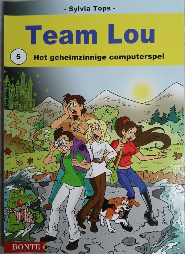 Stripboek Team Lou 5. Het geheimzinnige computerspel