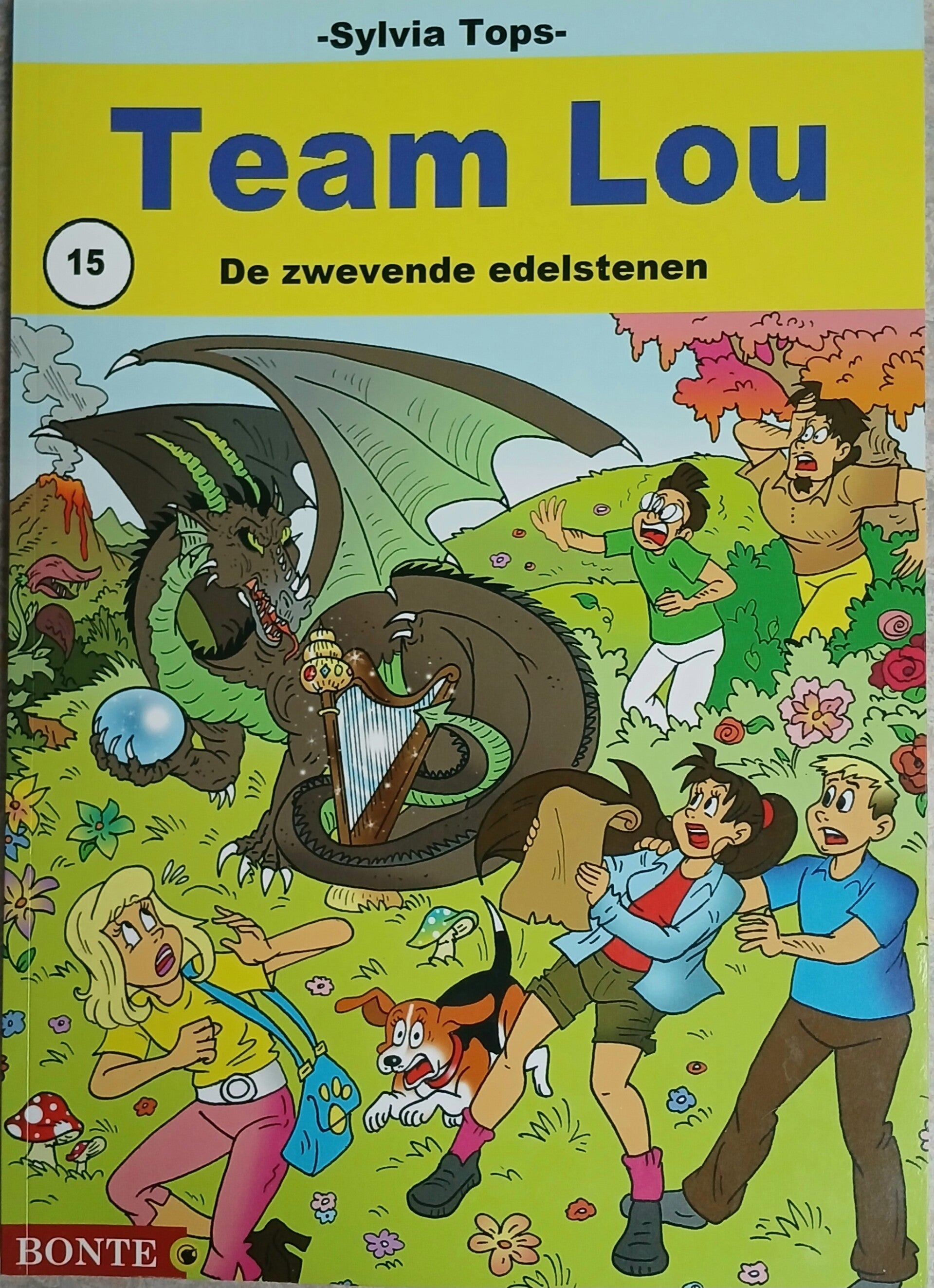 Stripboek Team Lou 15.   De zwevende edelstenen