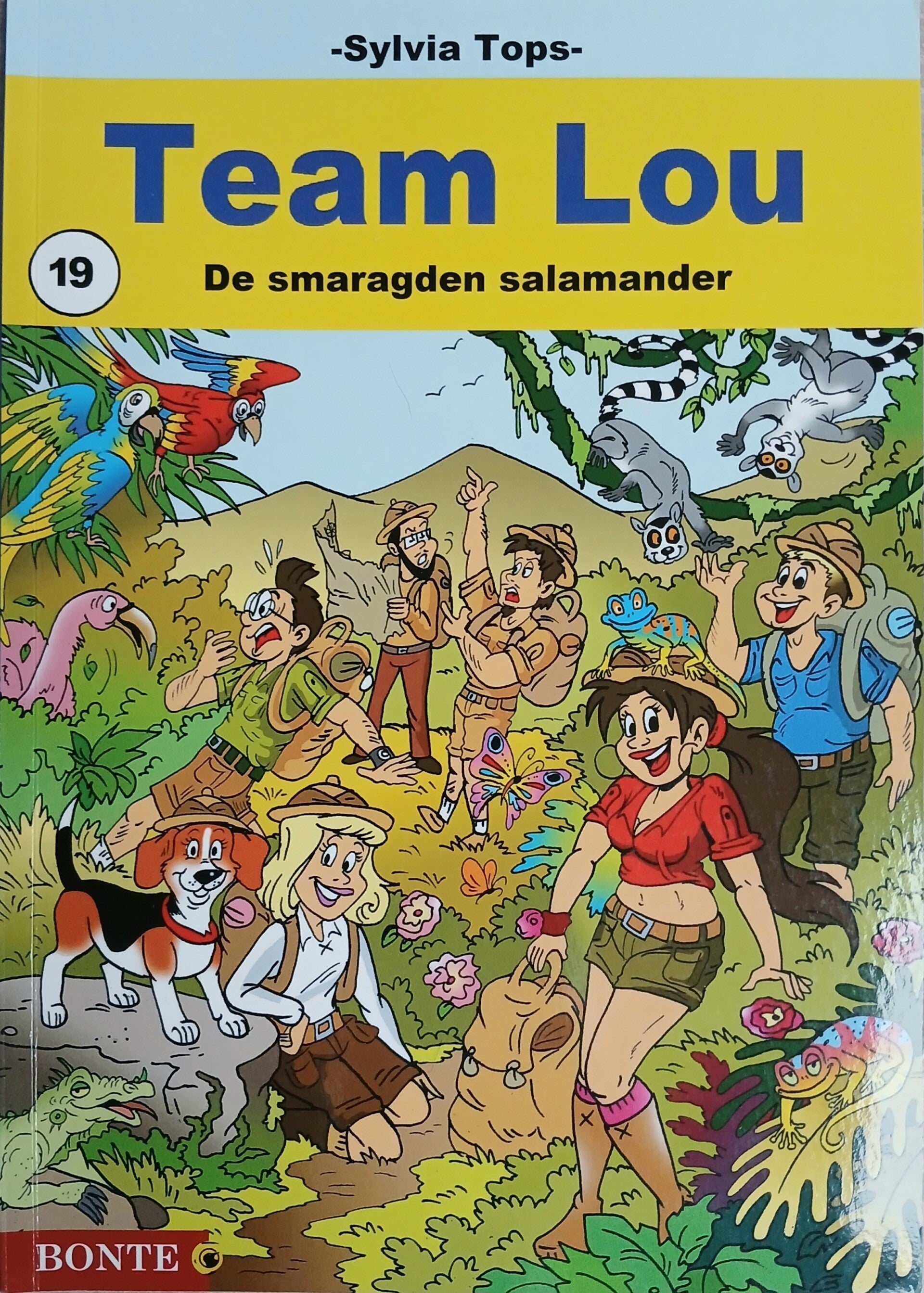 Stripboek Team Lou 19. De smaragden salamander