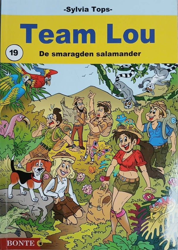Stripboek Team Lou 19. De smaragden salamander