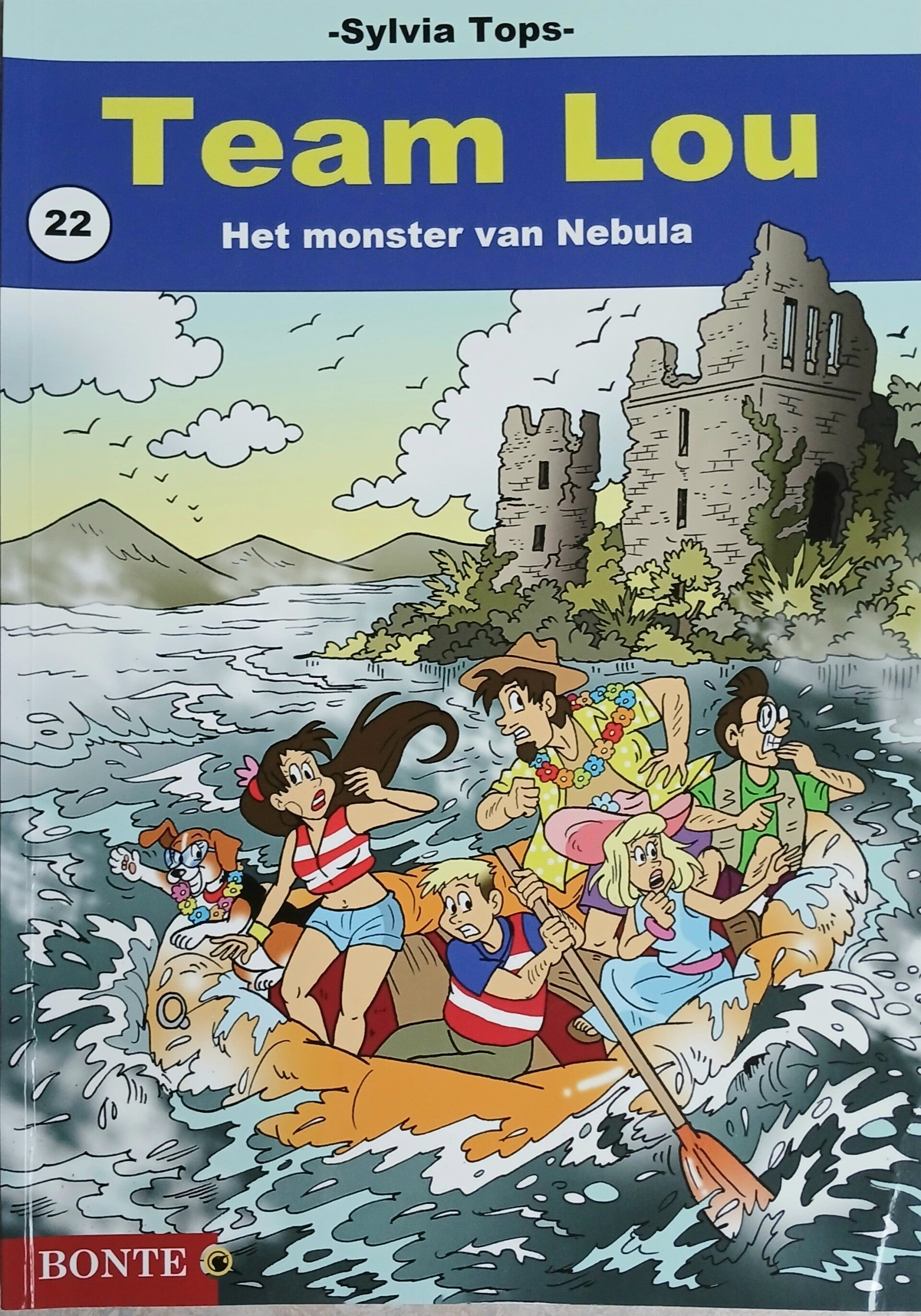Stripboek Team Lou 22. Het monster van de Nebula