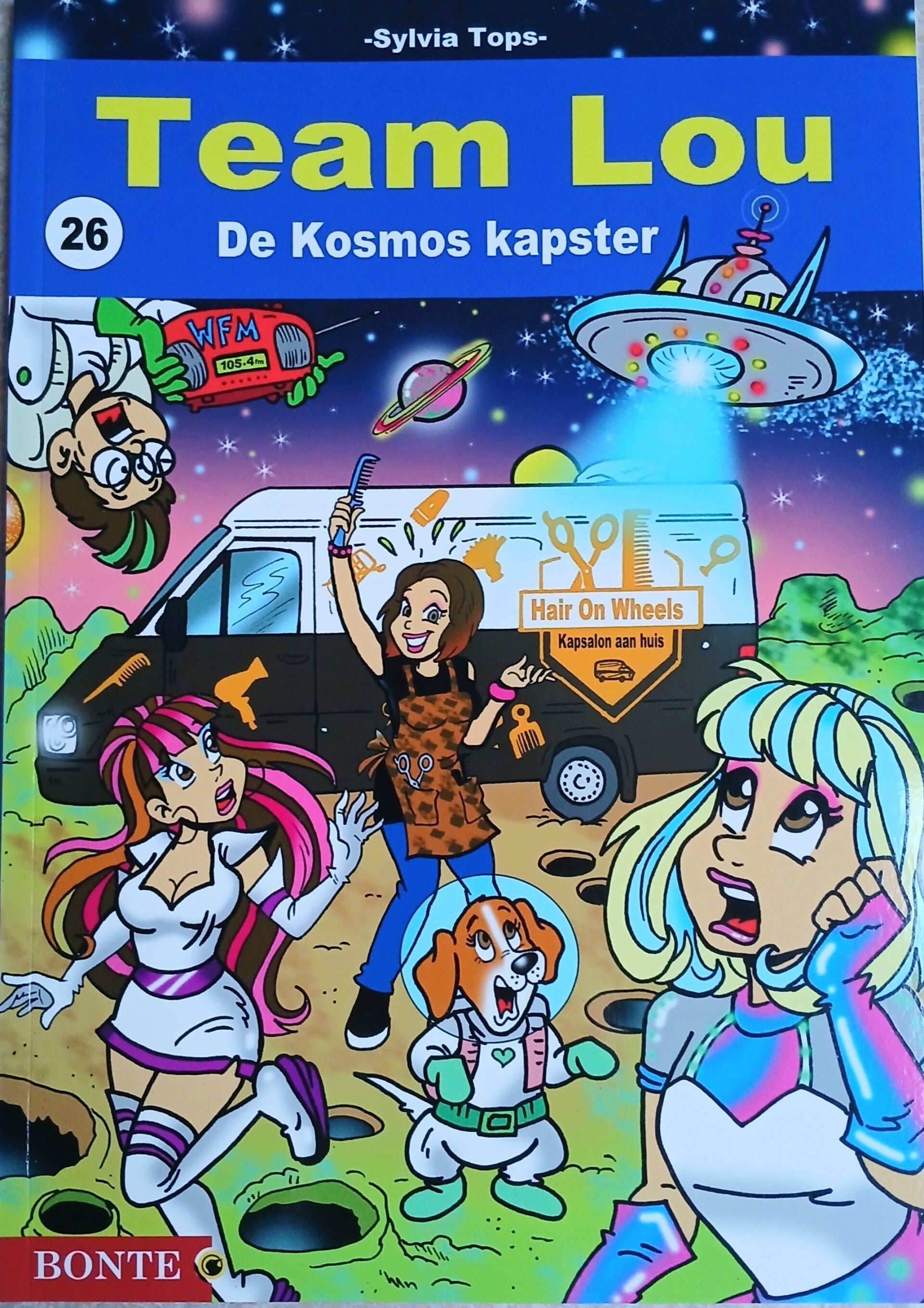 Stripboek Team Lou 26. De Kosmos kapster