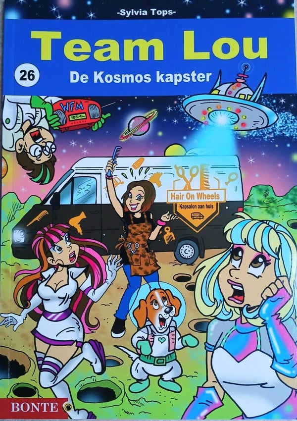 Stripboek Team Lou 26. De Kosmos kapster