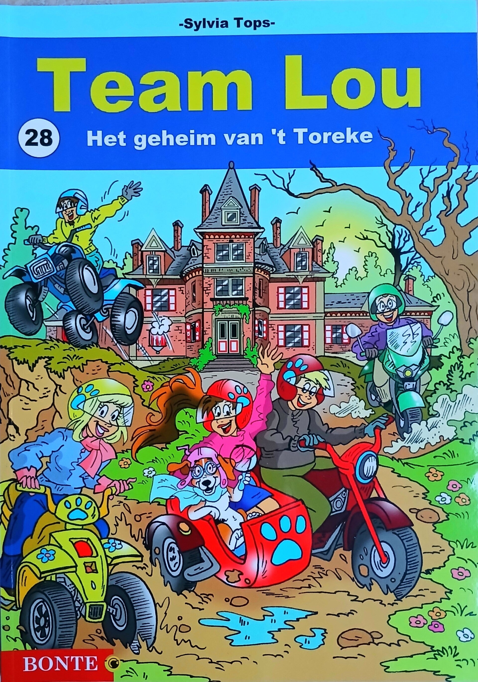 Stripboek Team Lou 28.  Het geheim van 't toreke