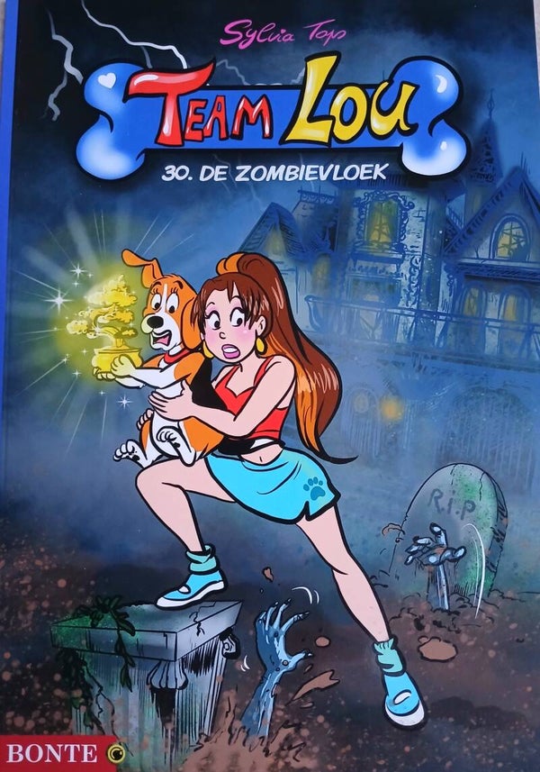 Stripboek Team Lou 30. De zombievloek