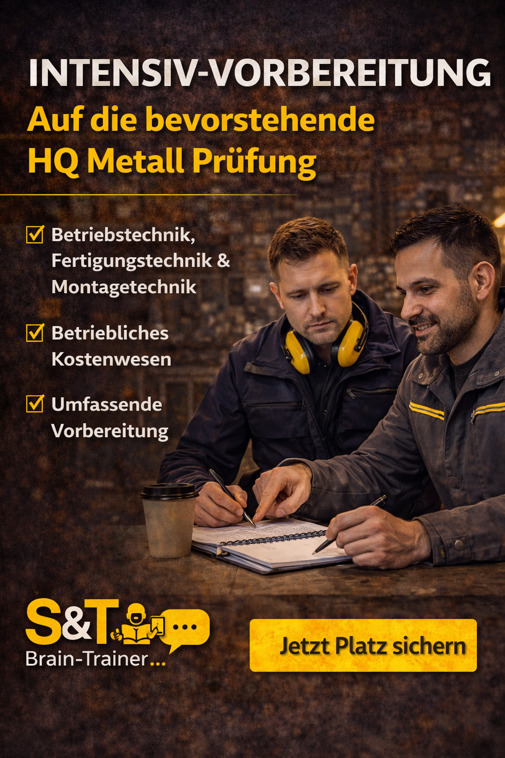 HQ Metall Prüfungs-Crashkurs: Technik & Kostenwesen intensiv