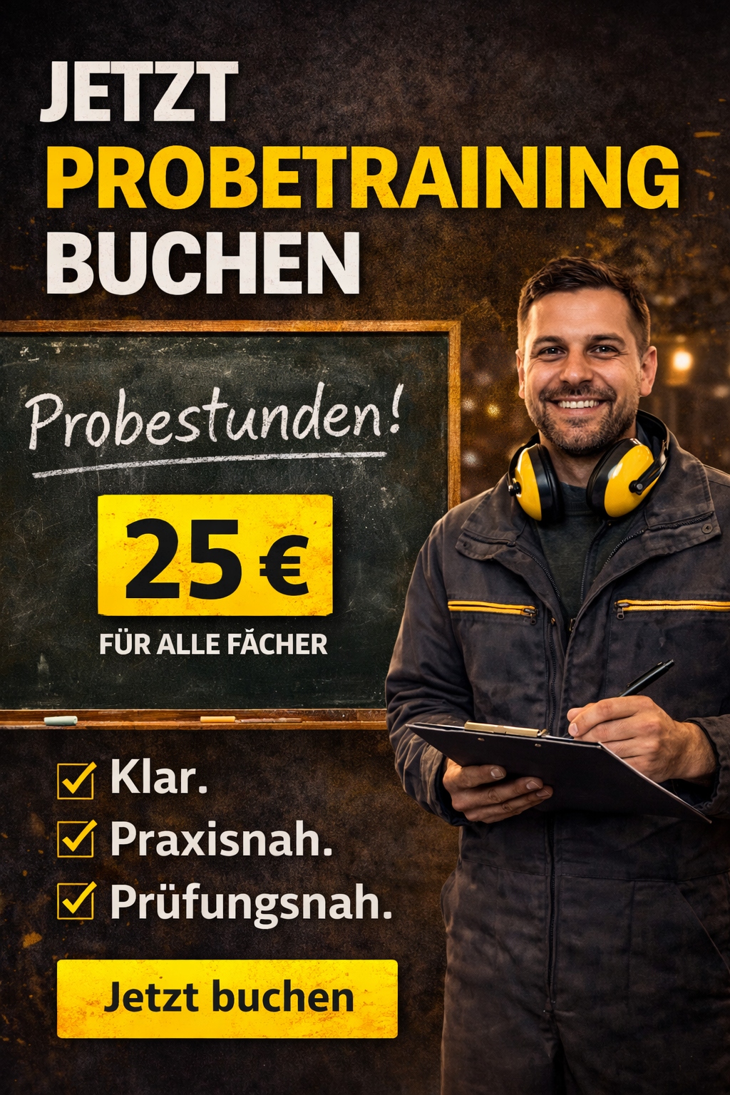 Probetraining – Unterricht live 25,00€