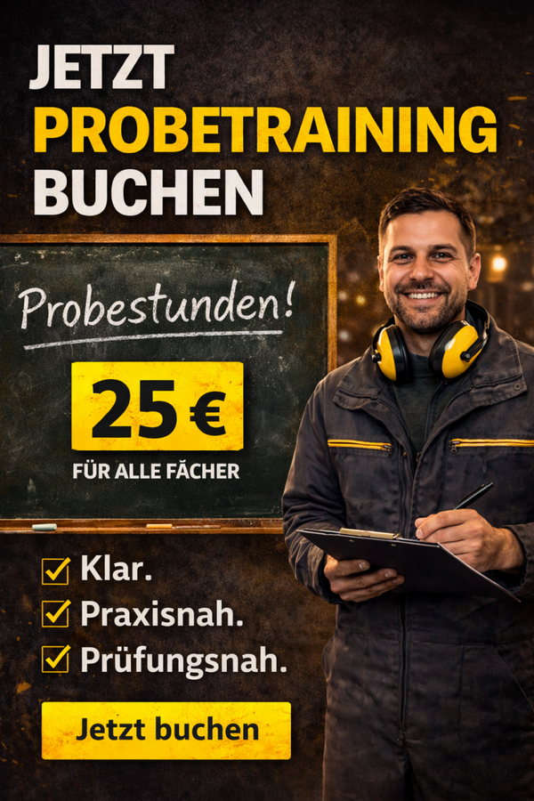 Probetraining – Unterricht live 25,00€
