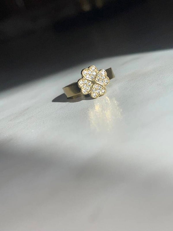 Bague trèfle