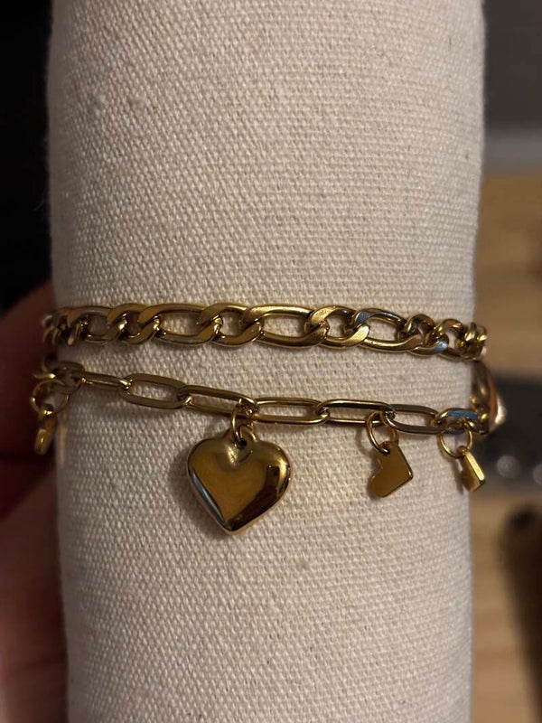 Bracelet breloque double