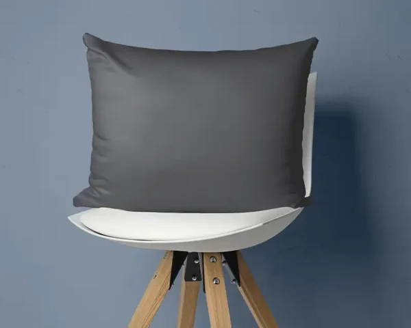 Fundas de almohada de satén de algodón - Antracita