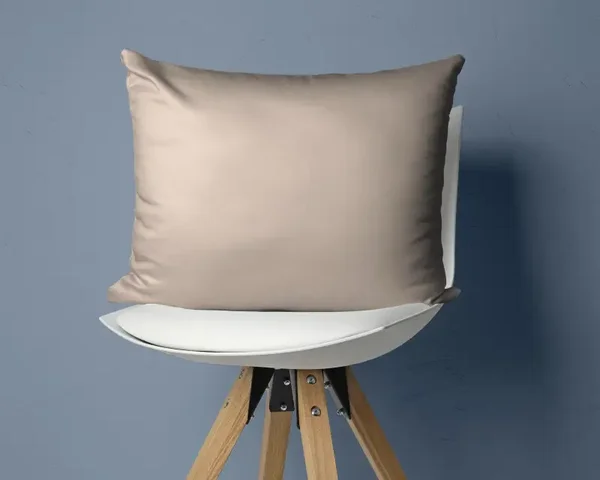 Fundas de almohada de satén de algodón - Arena