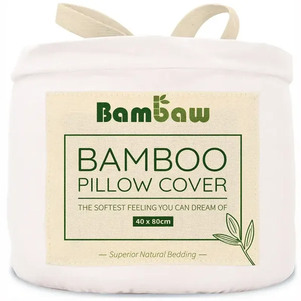 Funda de almohada de bambú - Blanco