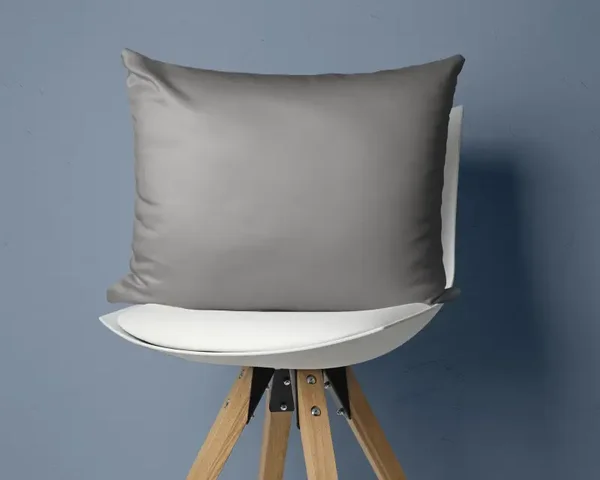 Fundas de almohada de satén de algodón - Gris