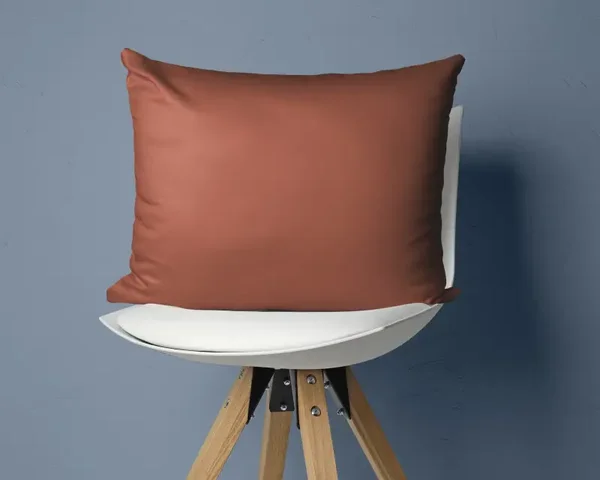 Fundas de almohada de satén de algodón - Marrón