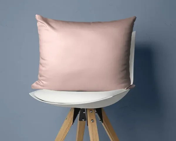 Fundas de almohada de satén de algodón - Rosa