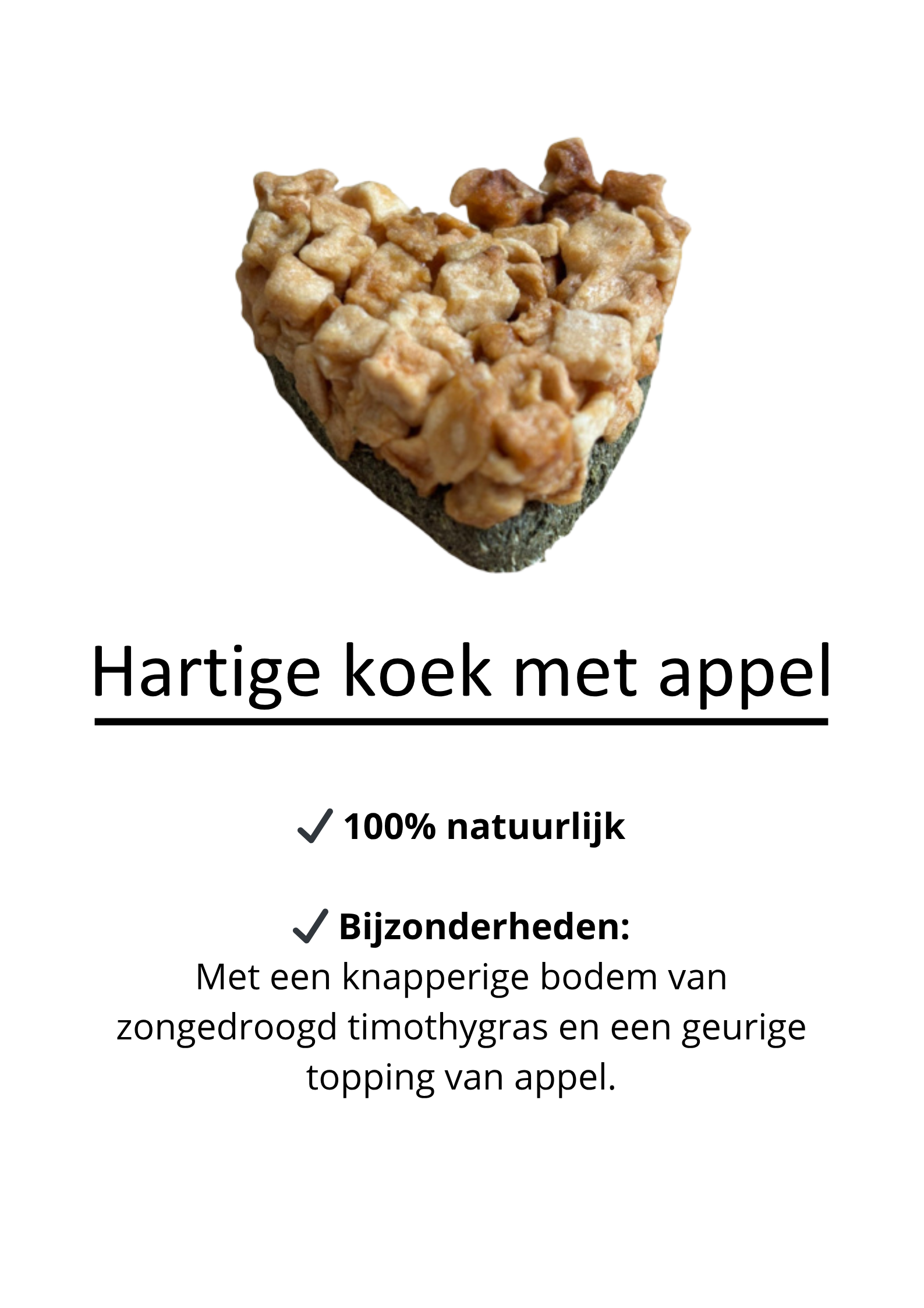 Hartige koek met appel