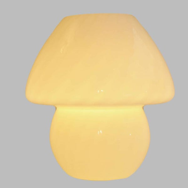 swirl glass mushroom light
