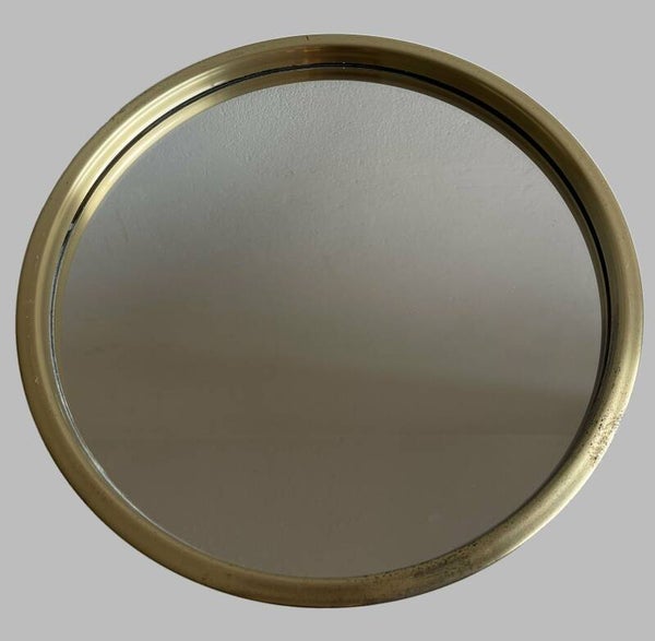 brass mirror by Nils Troed for Glas Mäster Markaryd
