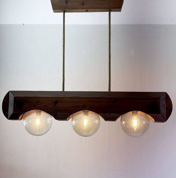 Temde Pine Brutalist hanging lamp
