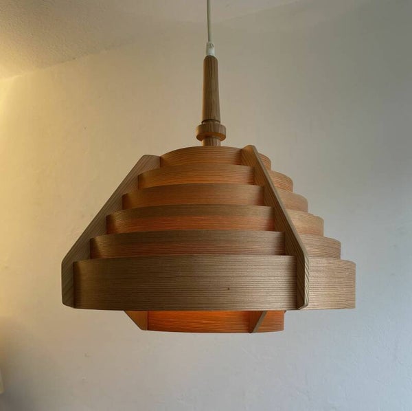 Hans-Agne Jakobsson wood veneer lamp for Markaryd