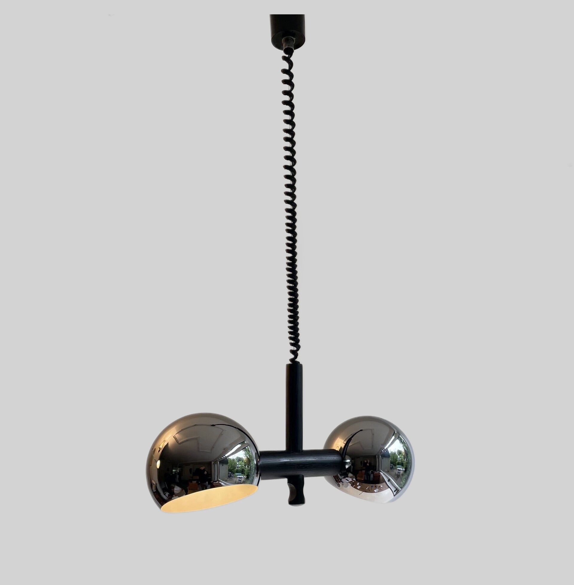 Temde double chrome ball hanging light